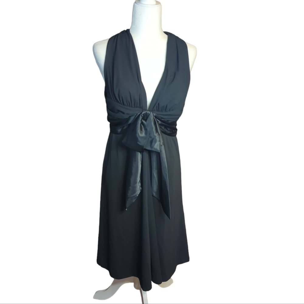 White House Black Market Black Backless Dress